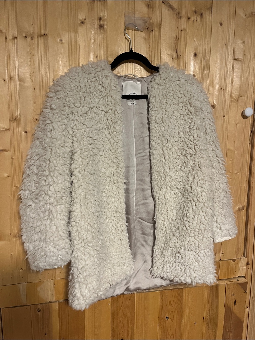 Wilfred Cream Faux-Shearling Teddy Jacket